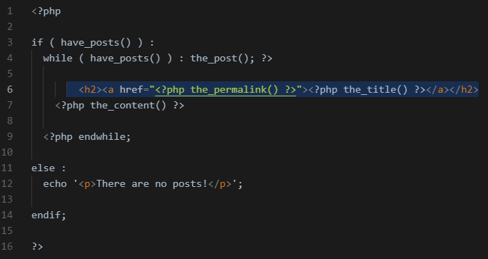 Step-5: Add a Link To Each Post — WordPress Theme Development Tutorials [All in 1 Best Series]