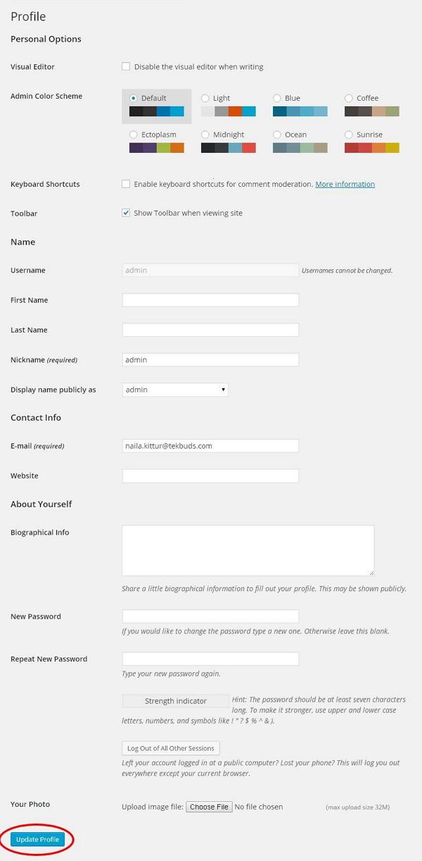 WordPress Tutorials: WordPress-Personal Profile — WordPress Tutorials [All in 1] Best Series