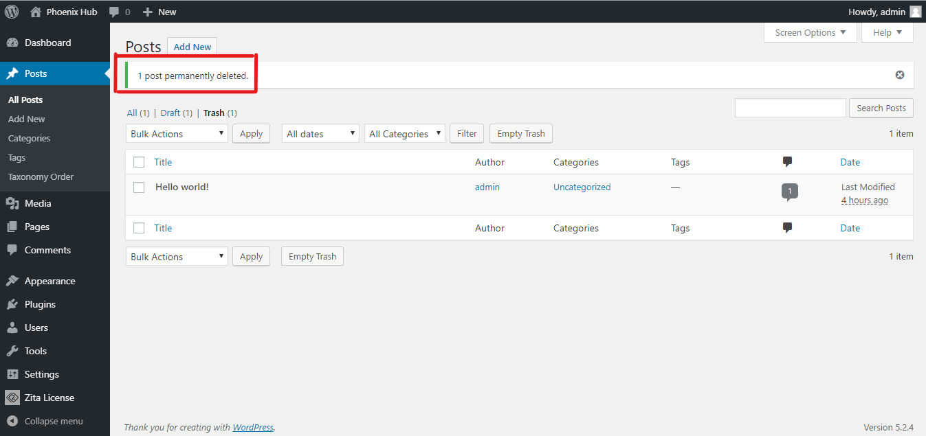 WordPress Tutorials: WordPress-Delete Post — WordPress Tutorials [All in 1] Best Series
