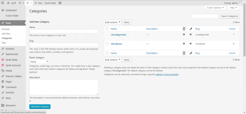 WordPress-Add Category — WordPress Tutorials [All in 1] Best Series