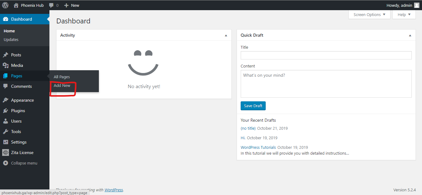 WordPress-Add Page — WordPress Tutorials [All in 1] Best Series