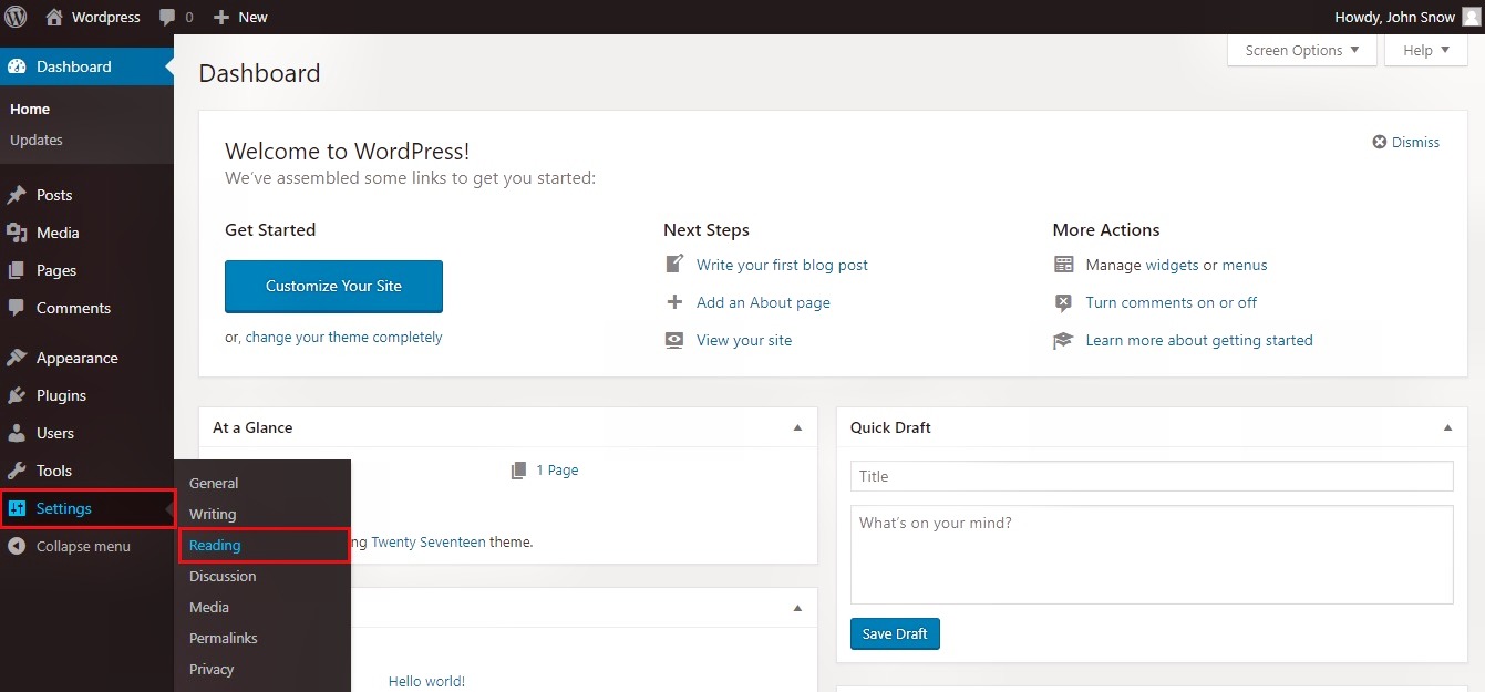 WordPress Tutorials: WordPress-Reading Settings — WordPress Tutorials [All in 1] Best Series