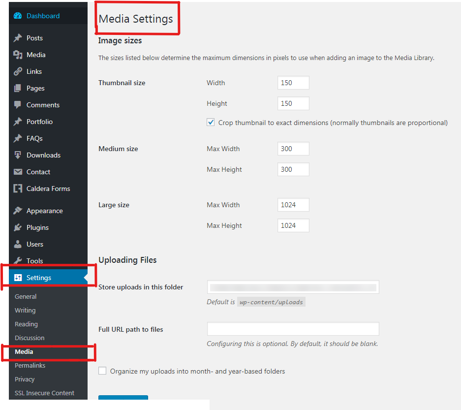 WordPress Tutorials: WordPress-Media Settings — WordPress Tutorials [All in 1] Best Series