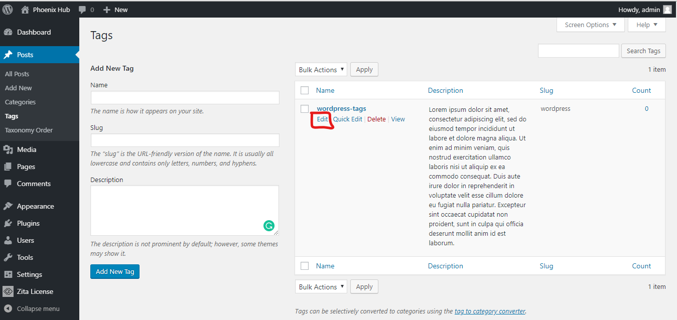 WordPress Tutorials: WordPress-Edit Tags — WordPress Tutorials [All in 1] Best Series