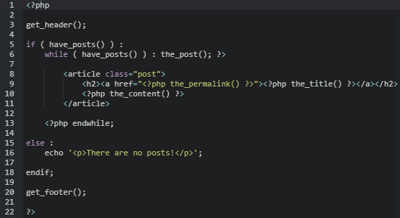 index.php — WordPress Theme Development Tutorials [All in 1 Best Series]