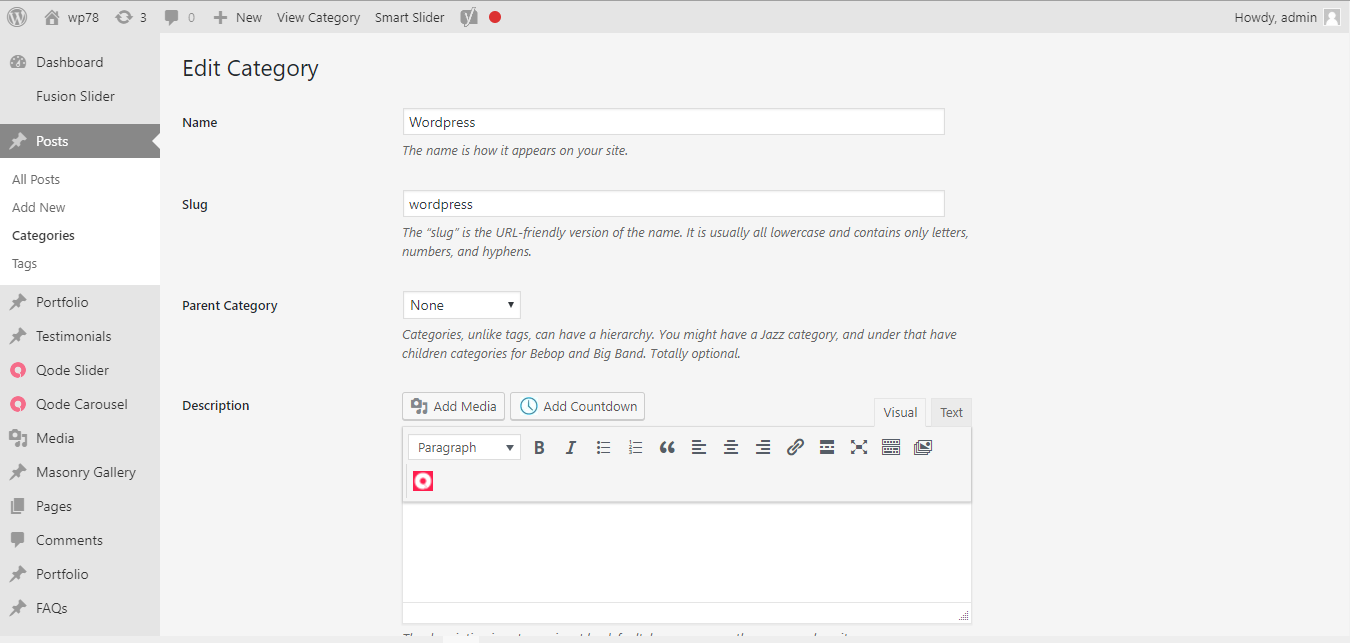 WordPress Tutorials: WordPress-Edit Category — WordPress Tutorials [All in 1] Best Series