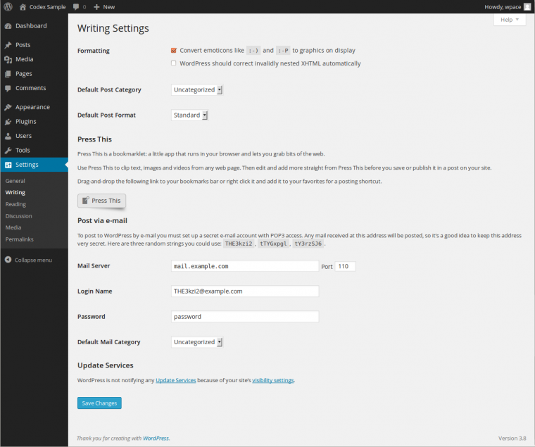 WordPress Tutorials: WordPress-Writing Setting — WordPress Tutorials [All in 1] Best Series