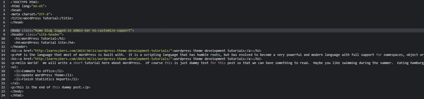 header.php — WordPress Theme Development Tutorials [All in 1 Best Series]