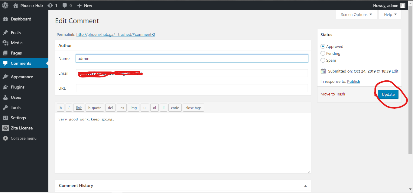 WordPress Tutorials: WordPress-Edit Comments — WordPress Tutorials [All in 1] Best Series