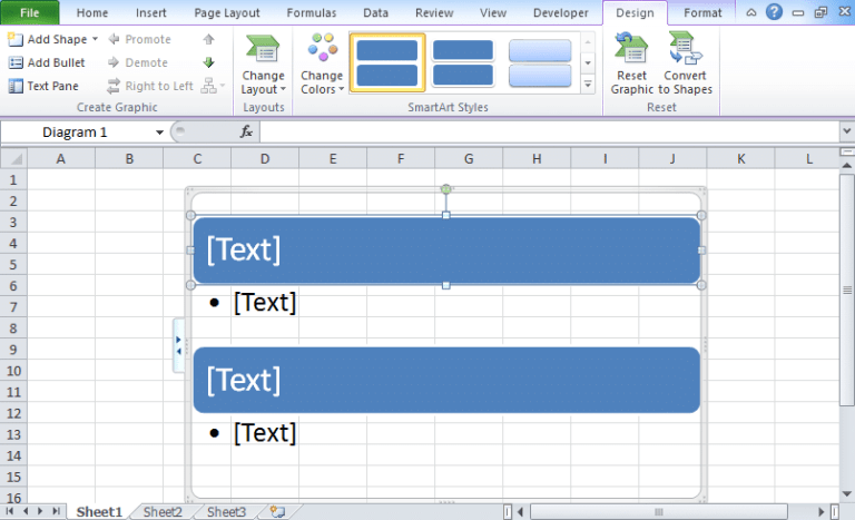 Excel bullet