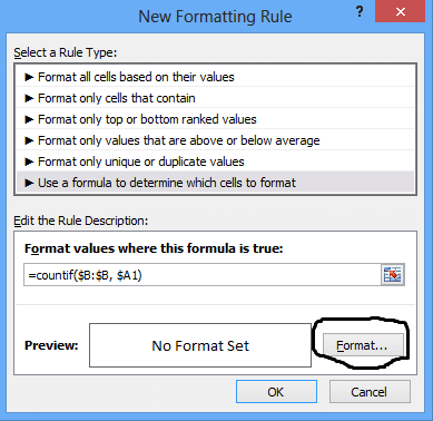 Excel compare two columns 5