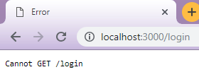 error on request express js