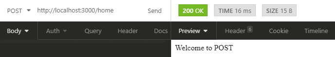 express js post request