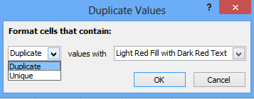 find duplicate in excel