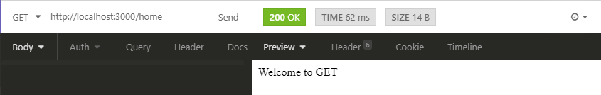 get request express js