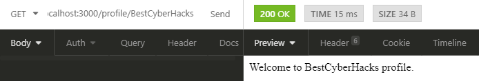 updated value for get request