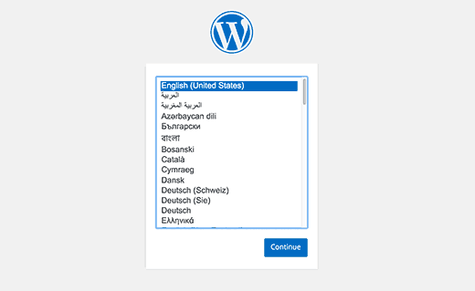 wpinstall language 1