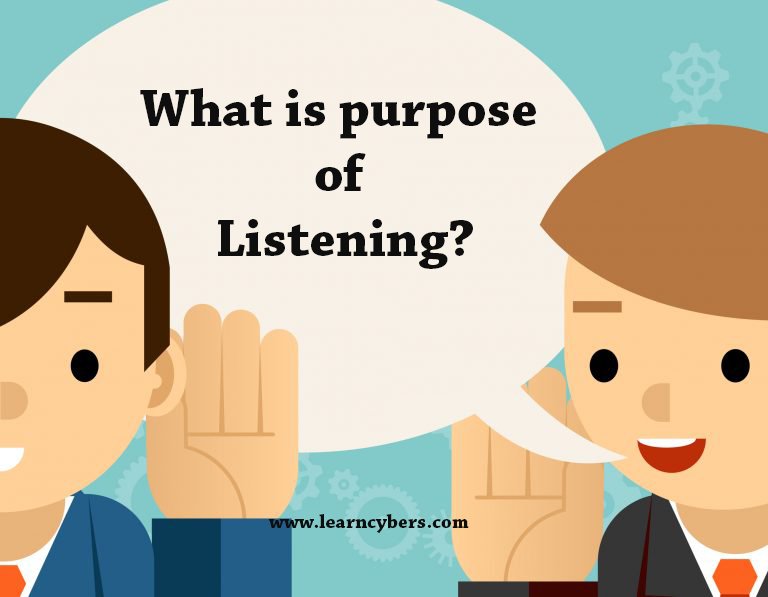 What is Purpose of listening?