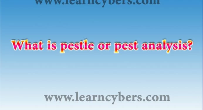 Pestle or pest analysis 6 dynamic factors