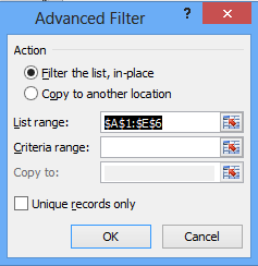 Advanced-filter