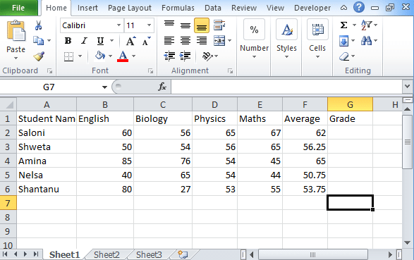 How to apply      Take a dataset of students.