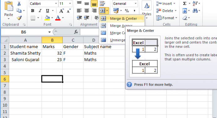 How to merge cells in excel [Shrink to Fit / Wrap Text]