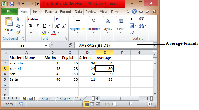 Excel Formulas Basic Functions Like Sum Average