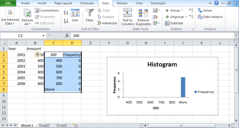 ni histogram on excel for mac